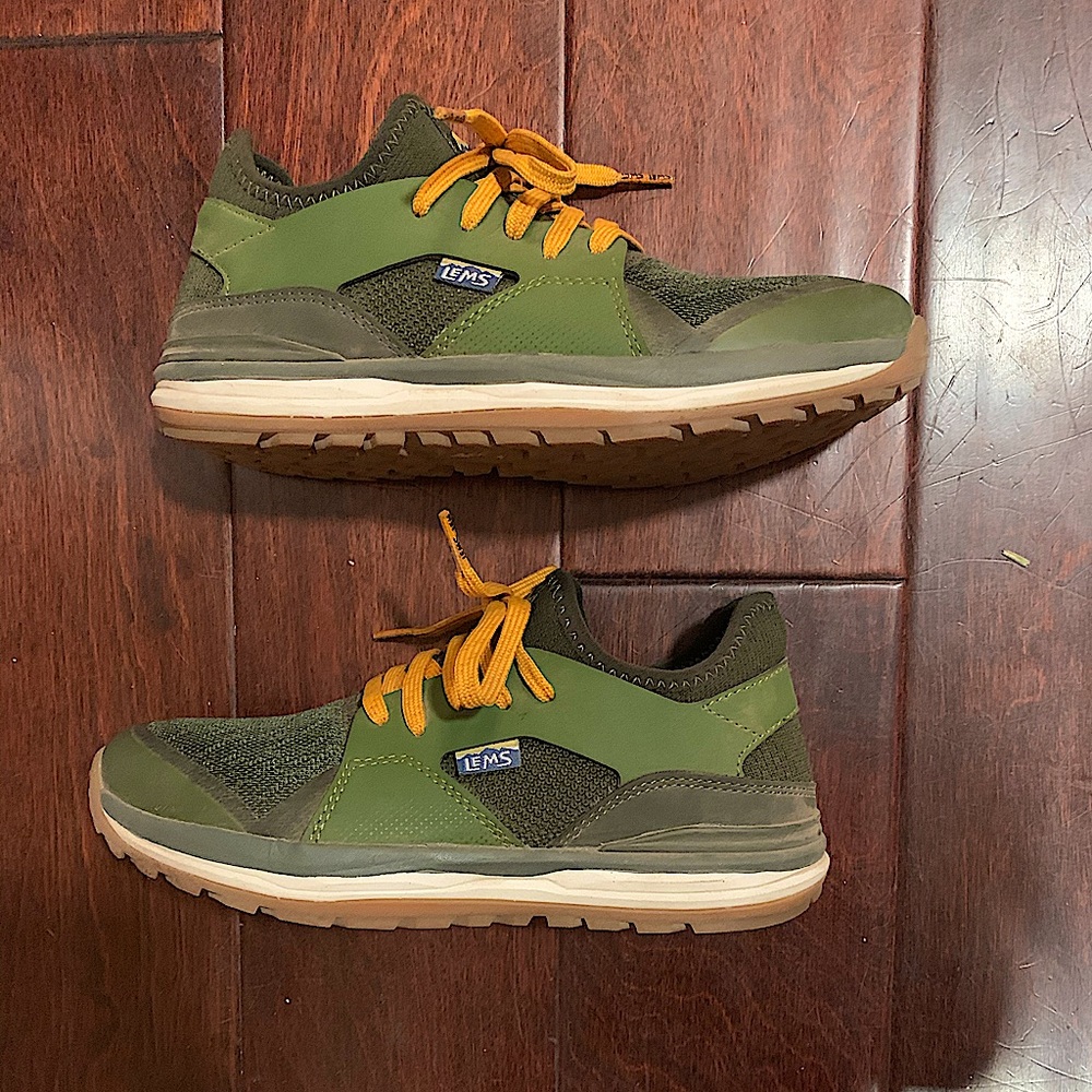 Brand new Lems forest green athletic shoes